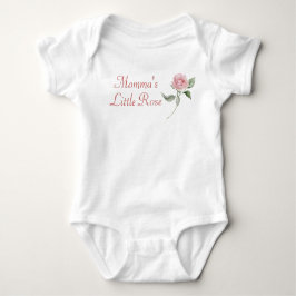 カスタムピンクローズフローラハッピーマザーズ・デイ ベビーボディスーツ