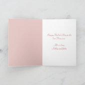 カスタムピンクローズフローラマザーズのデイカード カード (内部)