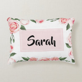 カスタムピンクローズルームデコール&デザイン アクセントクッション
