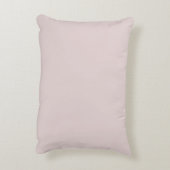 カスタムピンクローズルームデコール&デザイン アクセントクッション (裏面(縦))