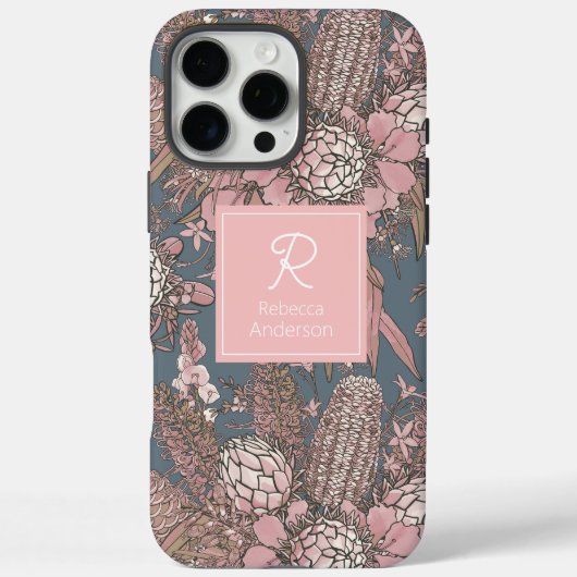 カスタムピンクワイルドブッシュフラワーブーケ Case-Mate iPhoneケース (裏面)