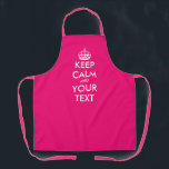 カスタムピンク保の穏やかで中運型のキッチン エプロン<br><div class="desc">ネオンカスタムピンクの穏やかで中型のキッチンエプロンと運女性保たち。タイポグラフィモダンテンプレート（クラウンシルエット付き）料理パーソナライズされたは色を問わず前垂れ。トレンディーテンプレートとおもしろいタイポグラフィデザイン。独自の名前またはユーモアのある引用文を追加お母さん、グユニークリルマスター、パパ、姉、兄、父、母、母、妻、夫、友人、おばあちゃん、おじいちゃん、子ども、ボス、同僚、同僚、BBQシェフ、調理師、同僚、結婚カップルなど、小さいサイズ、中サイズ、大きいサイズで自分の誕生日パーティの贈り物を作成します。夕素晴らし食パーティー、ベーキング、皿洗い、美術工芸品などにも、彼と彼女のために彼女と一緒に作ってあげる。友人や家族のプレゼントを楽しむ。</div>