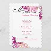 カスタムピンク数々のカラーつる植物賞受賞作品 メニュー (正面/裏面)