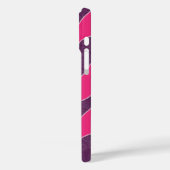 カスタムピンク茄子ダマスク愛バードパターン Case-Mate iPhoneケース (裏面 / 左)