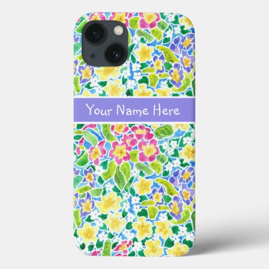 カスタムピンク、ブルー、イエロープリムローズiPhone 6ケース Case-Mate iPhoneケース (裏面)