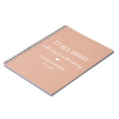 カスタムピンクwhereすべてを始めたバレンタインデー ノートブック (左側)