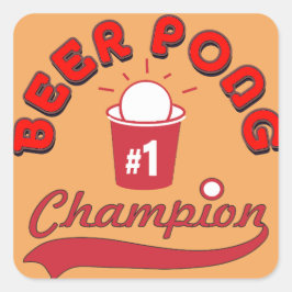 カスタムピンポン公式リーグボール スクエアシール