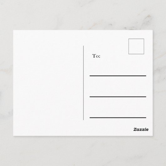 カスタムピンモノグラムのク大理石の新しい住所 ポストカード (裏面)