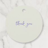 カスタムピーターうさぎ赤ちゃんシャワーありがとう フェイバータグ (裏面)