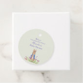 カスタムピーターうさぎ赤ちゃんシャワーありがとう フェイバータグ (インサイチュ)