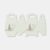 カスタムピーターうさぎ赤ちゃんシャワーありがとう フェイバーボックス (折り畳みなし)