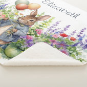 カスタムピーターうさぎ風船の庭 シェルパブランケット (3/4)