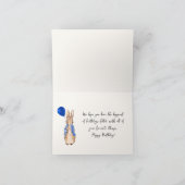 カスタムピーターザラビットハッピーバースデー カード (内部)