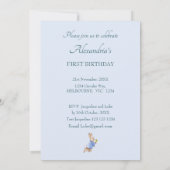 カスタムピーターザラビットファースト誕生日 招待状 (裏面)