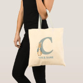 カスタムピーターラビット – Letter C Tote Bag トートバッグ (正面(商品))