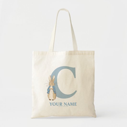 カスタムピーターラビット – Letter C Tote Bag トートバッグ (正面)