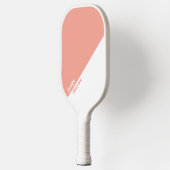 カスタムピーチアンドホワイト ピックルボールラケット (左)