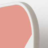 カスタムピーチアンドホワイト ピックルボールラケット (左詳細)