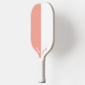 カスタムピーチアンドホワイト ピックルボールラケット (左)