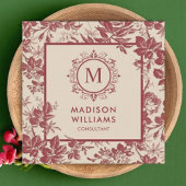 カスタムピーチピンクレッドマルーンスクエアプロフェッショナル スクエア名刺