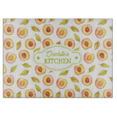 カスタムピーチ水彩厨房 カッティングボード (正面)
