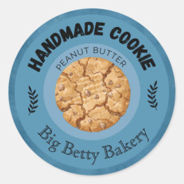 カスタムピーナッツバタークッキーラベル ラウンドシール