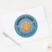 カスタムピーナッツバタークッキーラベル ラウンドシール (封筒)