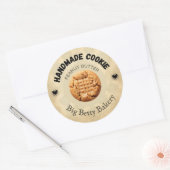 カスタムピーナッツバタークッキーラベル ラウンドシール (封筒)