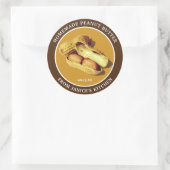 カスタムピーナッツバター食品ジャー ラウンドシール (バッグ)