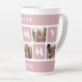 カスタムピ最高のンクMommy Ever写真ラテMag カフェラテマグ (右アングル)