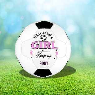 カスタムピ遊ンク「女の子のよおもしろいうな引用文 サッカーボール