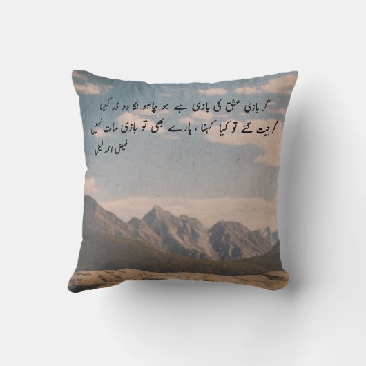 カスタムファイズアーメドファイズポエトリーガーバジイシュ クッション (裏面)