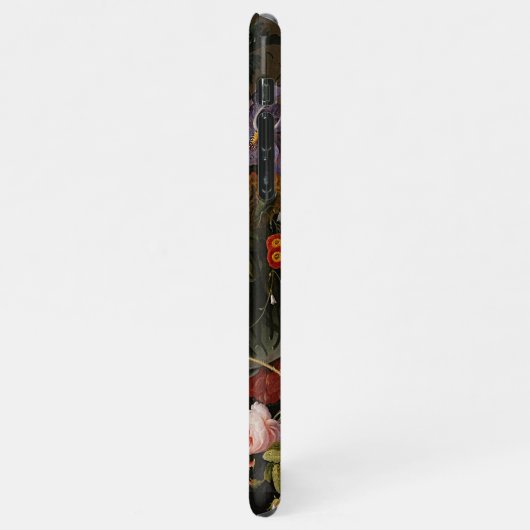 カスタムファインアートクラッシシックフラワーズ絵を描ズ iPhoneケース (左側)