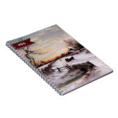 カスタムファインアートクリスマスプレゼント ノートブック (右側)