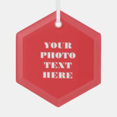 カスタムファミリオーナメント – 名パーソナライズされた前 ガラスオーナメント (正面)