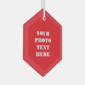 カスタムファミリオーナメント – 名パーソナライズされた前 ガラスオーナメント (正面右)