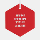 カスタムファミリオーナメント – 名パーソナライズされた前 ガラスオーナメント (裏面)