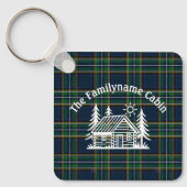 カスタムファミリキャビン金属キーチェーン キーホルダー (正面)