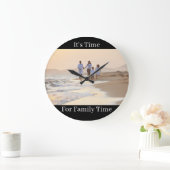 カスタムファミリクロック ラージ壁時計 (ホーム)