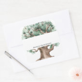 カスタムファミリツリーファミリ懇親会名タグ スクエアシール (封筒)