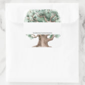 カスタムファミリツリーファミリ懇親会名タグ スクエアシール (バッグ)