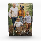 カスタムファミリモダンハート フォトブロック (正面)