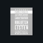 カスタムファミリルールモダンタイポグラフィクールグレー キャンバスプリント<br><div class="desc">この肯定文字でリビングの壁をドレ前向きスする – 幸せな家族のための穏やかなリマインダー。セットアップはテンプレートとして自分のカスタマイズ文字で簡単する – あなたのものにする!単に「カスタマイズit」ボタンを押し、文字、フォント、サイズ、色を追加/変更する写真も追加する=デザインを愛し、色や製品が一致する違うように変更を見たい違うか?心配な連絡い – 単に私のkat@simplysweetPAPERIE.com – 私は救済幸せ;D - - - - - - - - - - - - - - - - - - - - - - - - - - - - - - - - - - - - - - - - - -...</div>