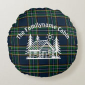 カスタムファミリーキャビン装飾用クッション ラウンドクッション (正面)
