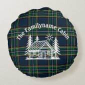カスタムファミリーキャビン装飾用クッション ラウンドクッション (裏面)