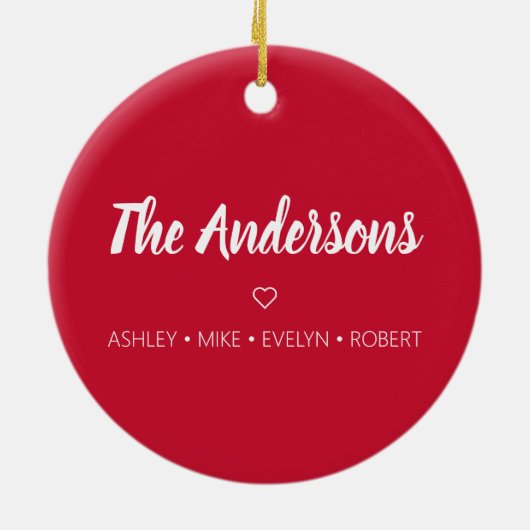 カスタムファミリーキリストクリスマスホリディ宗教的 セラミックオーナメント (裏面)