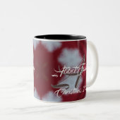 カスタムファミリークリスマスホットココアコーヒーカップマグカップ ツートーンマグカップ (正面右)