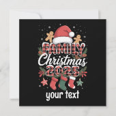 カスタムファミリークリスマス2025 オーダーメイドおそろい シーズンカード (正面)