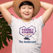 カスタムファミリークルーズバカンスパーソナライズされた日 Tシャツ