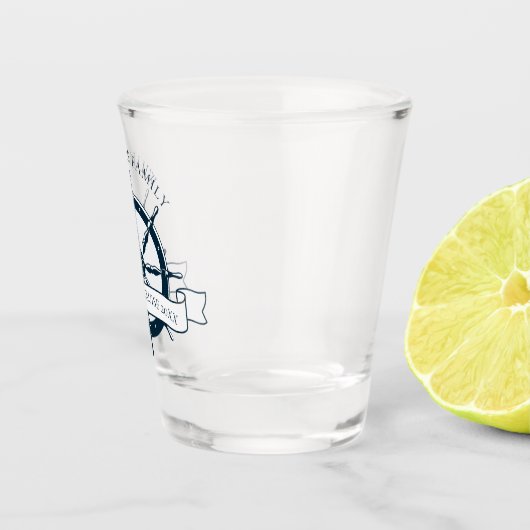 カスタムファミリークルーズ船ヴィンテージホイ航海のール ショットグラス (右)